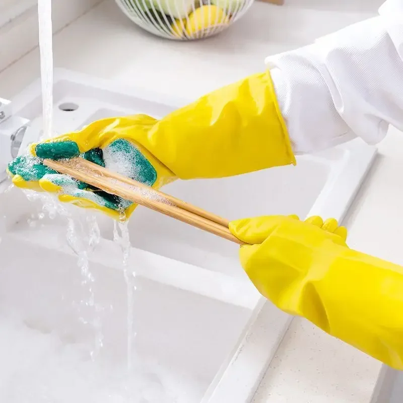 Right hand gloves dishwashing cleaning cloth kitchen gloves house cleaning tools dish washing