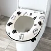 Universal Toilet seat cushion for autumn winter keep warm cute style plus velvet thickened not cold buttocks toilet seat cover 1