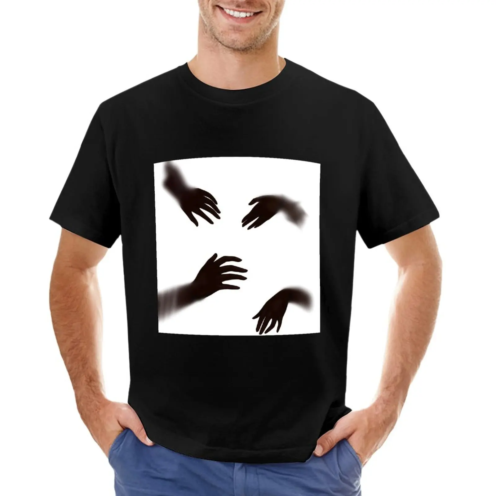 

shadow hands T-Shirt sports fan t-shirts custom t shirts design your own designer t shirt men
