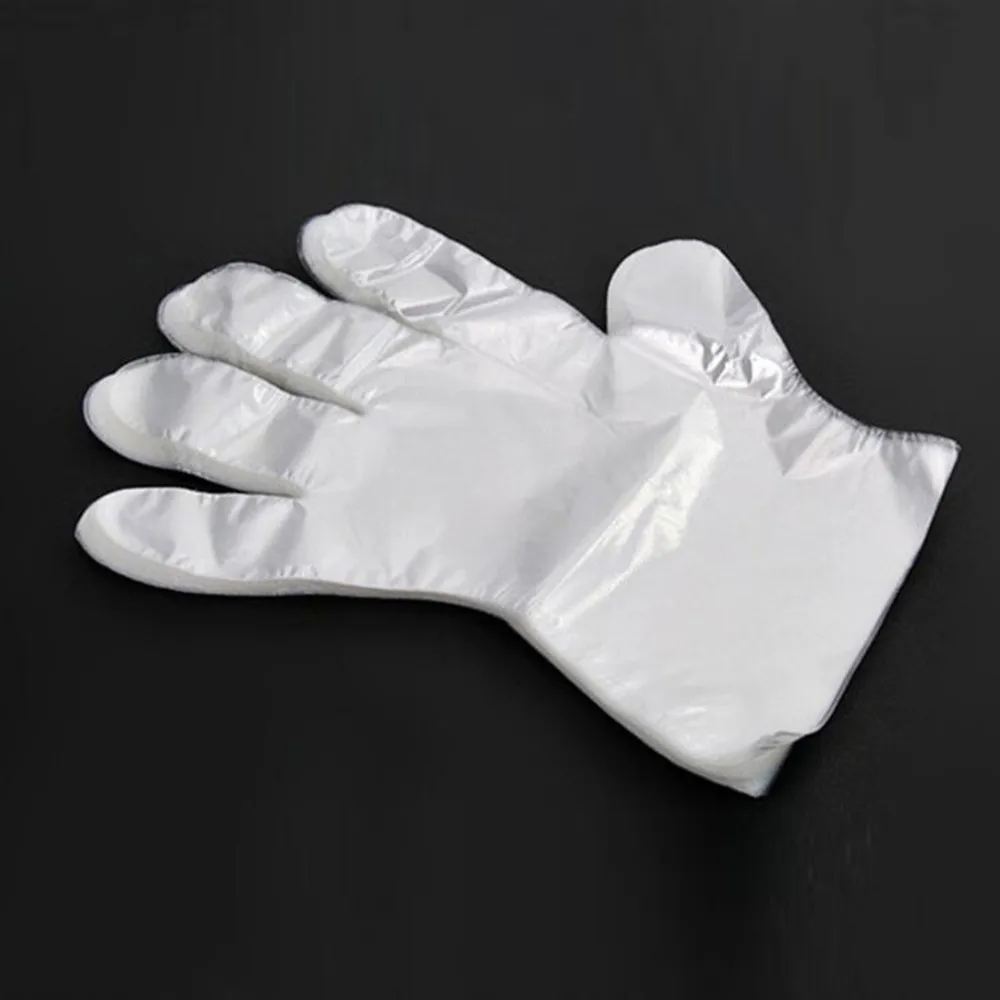 Transparent Disposable Gloves Waterproof Clean Hygienic Gloves Plastic Kitchenware For Diy Cooking Cleaning Bbq#F 50/100pcs work gloves disposable gloves disposable plastic gloves kitchen cleaning gloves