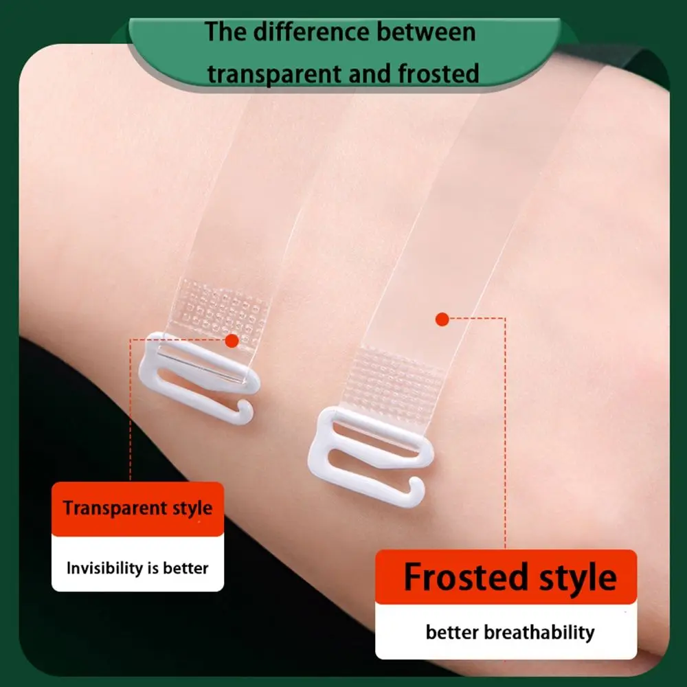 Bra Straps Summer Non-slip Invisible Straps Pectoral Girdle Adjustable Bra Belt Transparent Bra