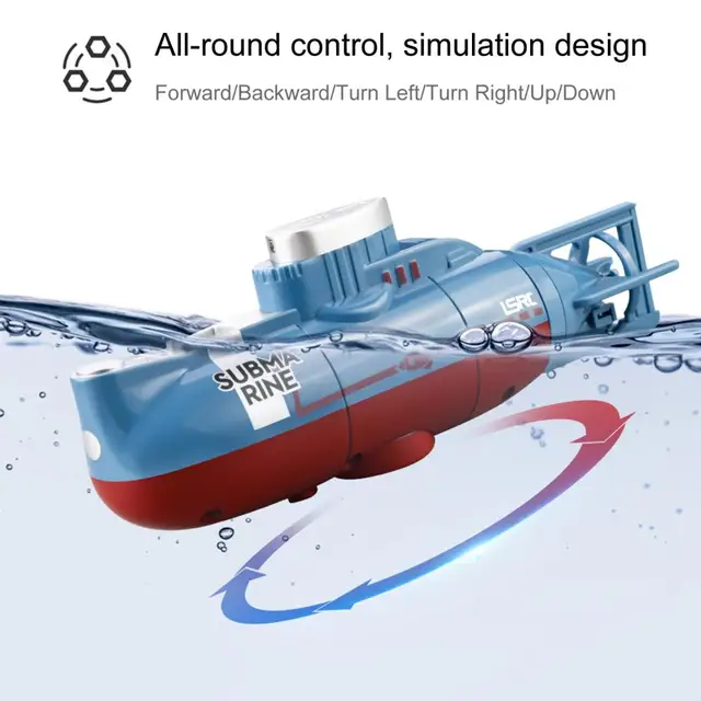 1 Set Eco-friendly RC Speedboat Toy Kids Water Submarine Toy RC Boat Toy Classic Toy  Entertainment 6