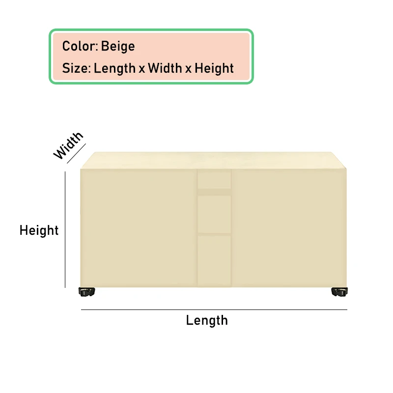 Heavy Duty Waterproof Outdoor Furniture Cover for All Weather Protection