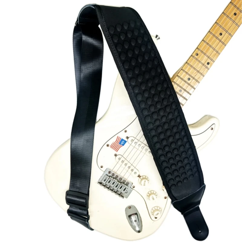 P&P Comfortable 3D Sponge Guitar Strap Set 9pcs,Breathable Belt for Acoustic Electric Bass Guitar,Strap Locks for Stage&Practice