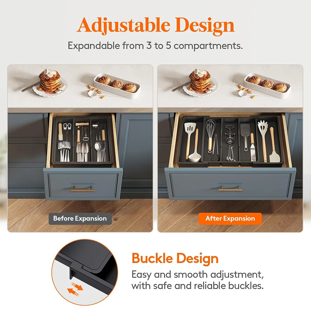 Expandable Utensil Organizer Tray 3