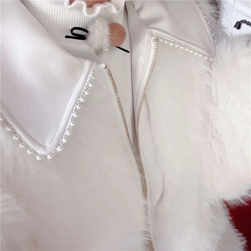 Women's Thick Warm Lamb Wool Coat, Mid-Length Faux Fur Outwear, Casual Loose Fashion, Female Temperament Coat, High Quality