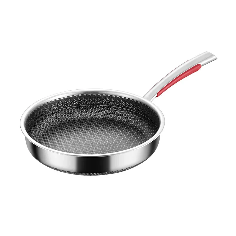 

Omelet New Honeycomb Steel Multi-functional Pan Products Stainless Wok cake Non-stick 316 s Home Frying Steak