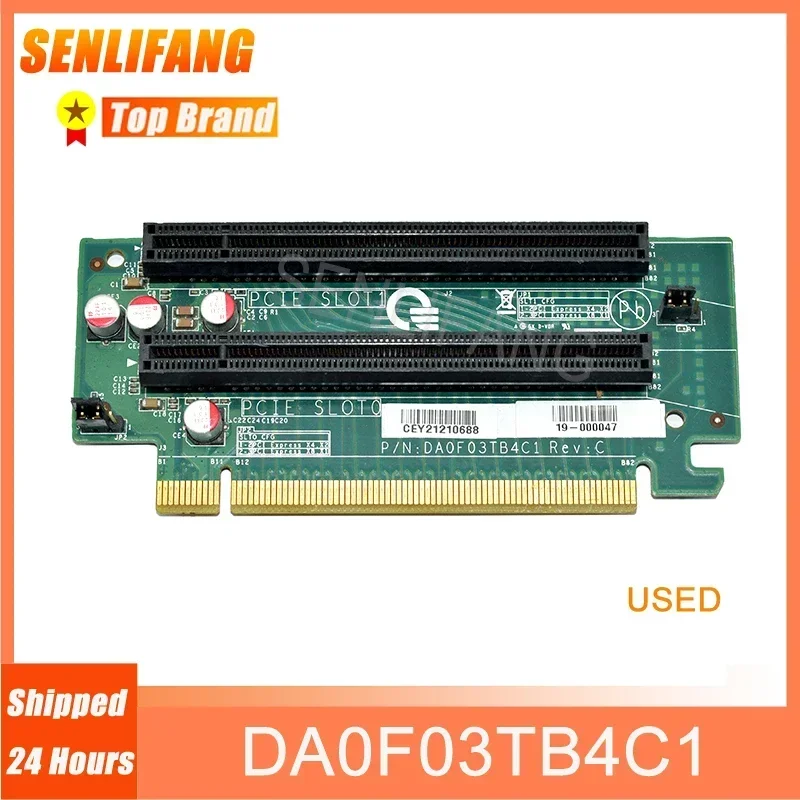 Bem Testado Conversor de Extensão Pcie Placa Adaptadora Gráfica 2u para o Servidor e5 Bidirecional Usado Placa de Expansão Pci-e 16x Da0f03tb4c1