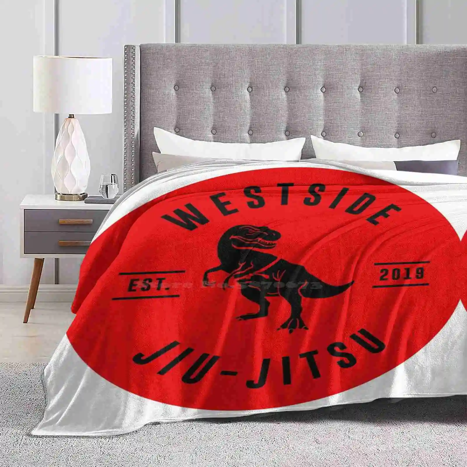 

Westside Jiu Jitsu-красный T-Rex Модный мягкий теплый плед Westside Jiu Jitsu бразильские джиу-джитсу боевые искусства