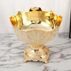 PEANDIM Gold Serving Tray Luxury Fruit Tray Hotel Table Decoration Dessert Snack Bowl Plate Home Kitchen Storage Organization 2