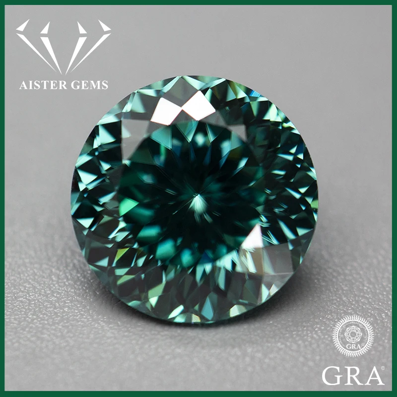 

Top Emerald Green Love 100 Cut Moissanite Stone 100 Faced Cut Moissanite Lab Diamonds VVS1 Pass Diamond Tester with GRA Report