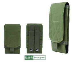 Universal Tactical Nylon Waist Bag Smartphone Pouch (Army green)