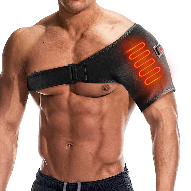 Heated Shoulder Brace Adjustable Heating Shoulder Pad Unisex Heat Therapy Shoulder  Massager Wrap for Frozen Shoulder Pain Relief - AliExpress