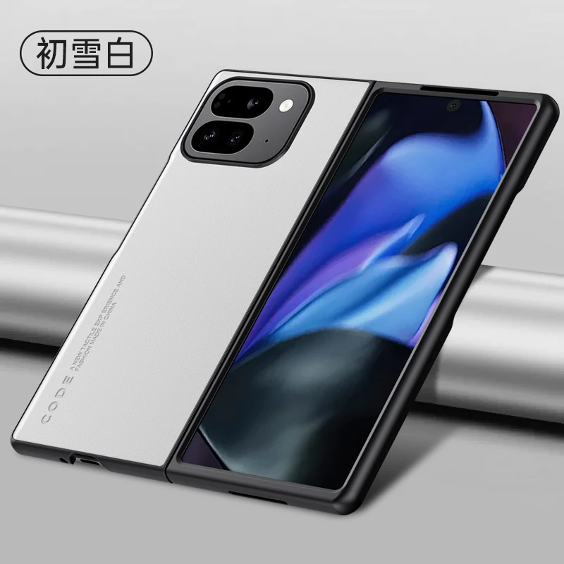 Luxury Silicone Leather Phone Cover for Google Pixel 9 Pro Fold - Stylish Protective Case