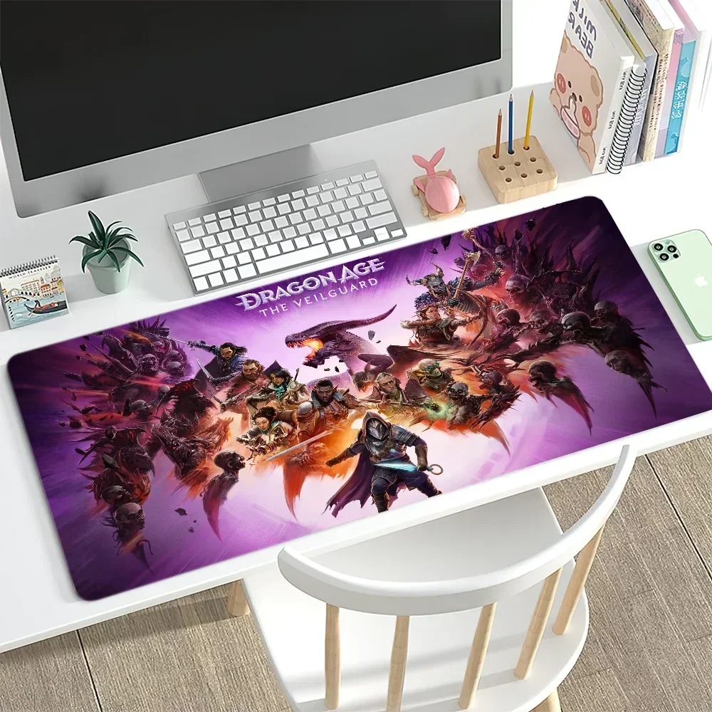 Hot Game Dragon Age Dreadwolf 2024 For PC Large MousePads Desk Gaming Mouse Pad Stitched Edges  Base Extended 6