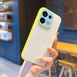 Crystal Clear Hard Back & Soft Silicone Phone Case - Transparent Design for OPPO Reno16 Pro 5G (WHITE)