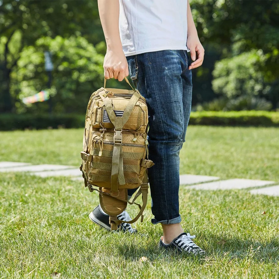 Brusttasche mit großem Fassungsvermögen, Outdoor-Umhängetasche, verschleißfestes Oxford-Gewebe mit Kompressionsgurt-Design, kann in der Hand getragen werden – Detail 7