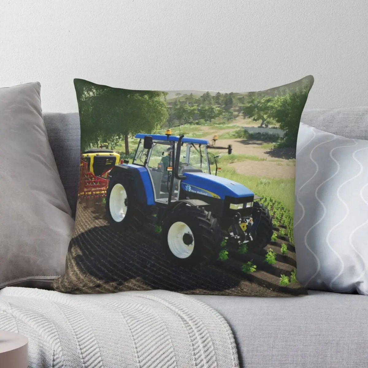 

Новинка голландская квадратная Подушка Чехол из полиэстера и льна с бархатным узором на молнии декоративный Чехол-Подушка Чехол Автомобильная Подушка Чехол