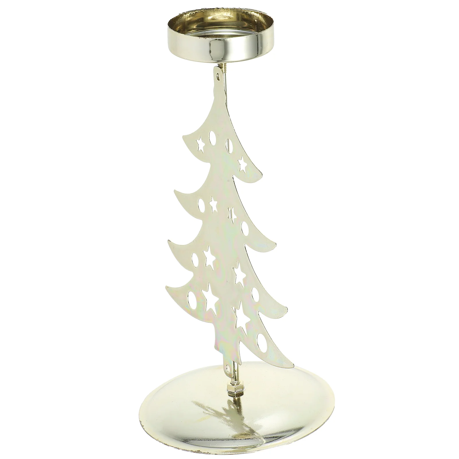 

Wrought Iron Candle Holder Romantic Candlelight Dinner Aromatherapy Table Home Christmas Snowflake High Candle Holder Decoration