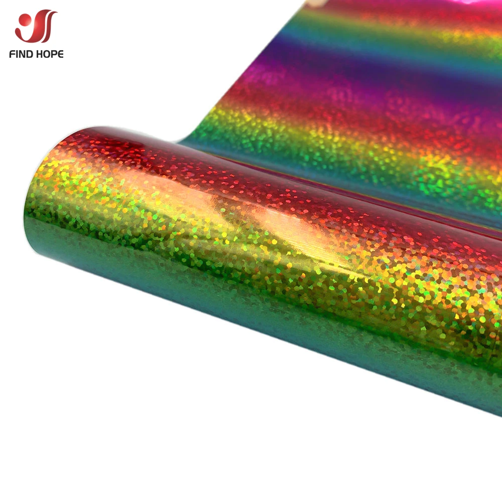 Holographic Rainbow Adhesive Vinyl for Indoor & Outdoor Holiday Decorations