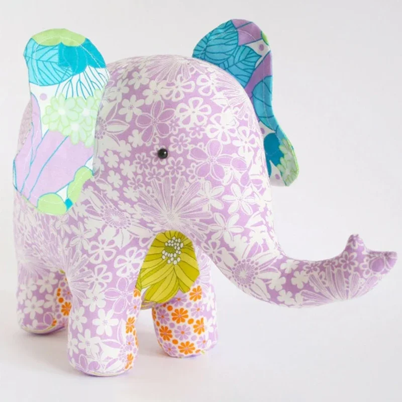 NUBECOM Lovely Elephant Templates, DIY Toys Decor, Acrylic Template, Handcraft Patchwork, Ruler, Sewing Pattern with Instruction