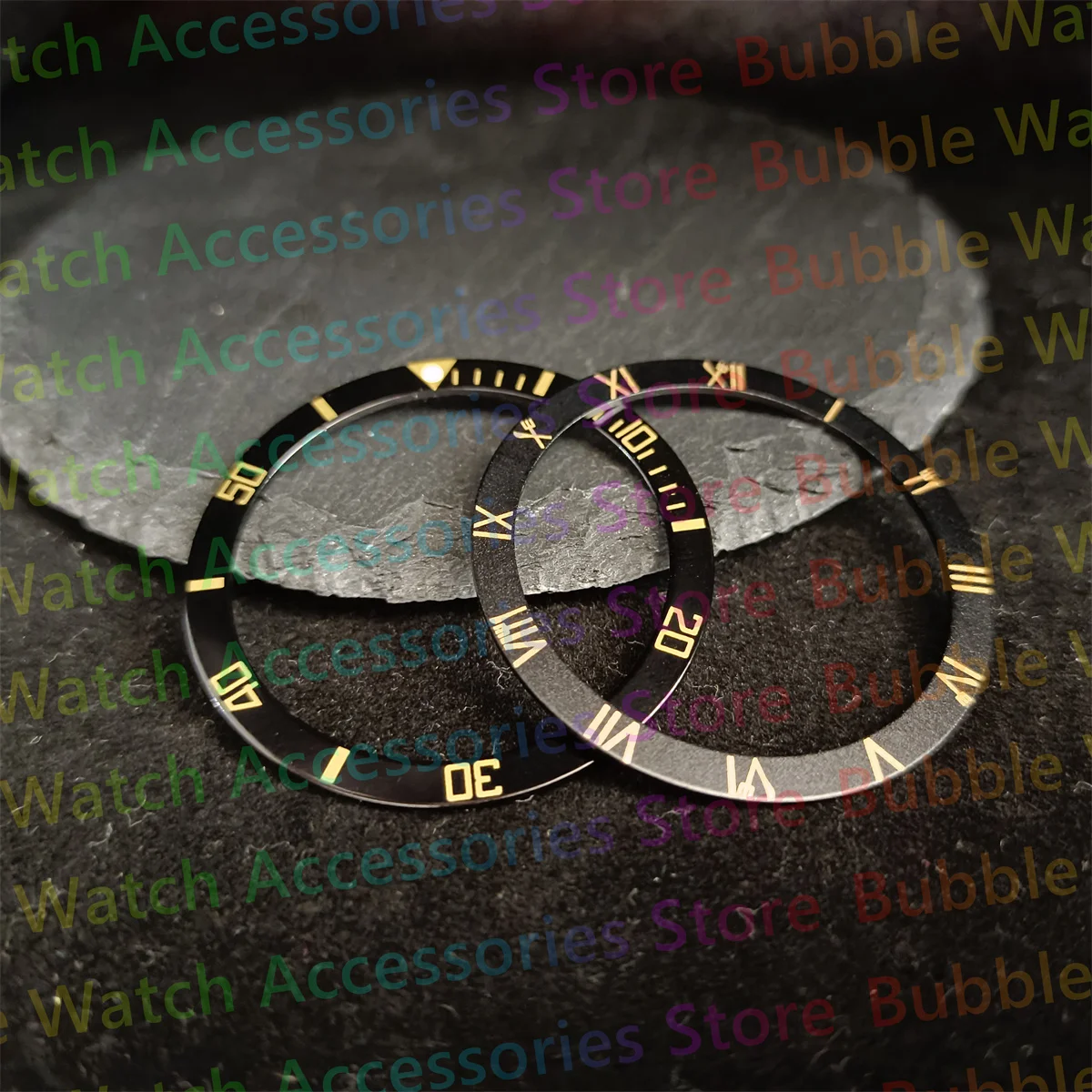 Nero 38Mm * 31.5Mm Inserto Per Lunetta In Alluminio Piatto Luminoso Verde Adatto Per Seiko 007 Skx009 6309 7002 Nh35 Nh36 Movimento Orologio Subacqueo