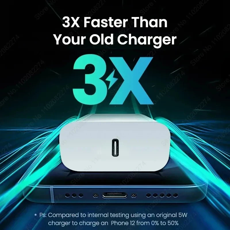 35W PD Charger USB C Fast Charger For iPhone 15 14 Pro Max iPad Xiaomi Samsung S23 Ultra Type-C Charging Cable Phone Accessorie