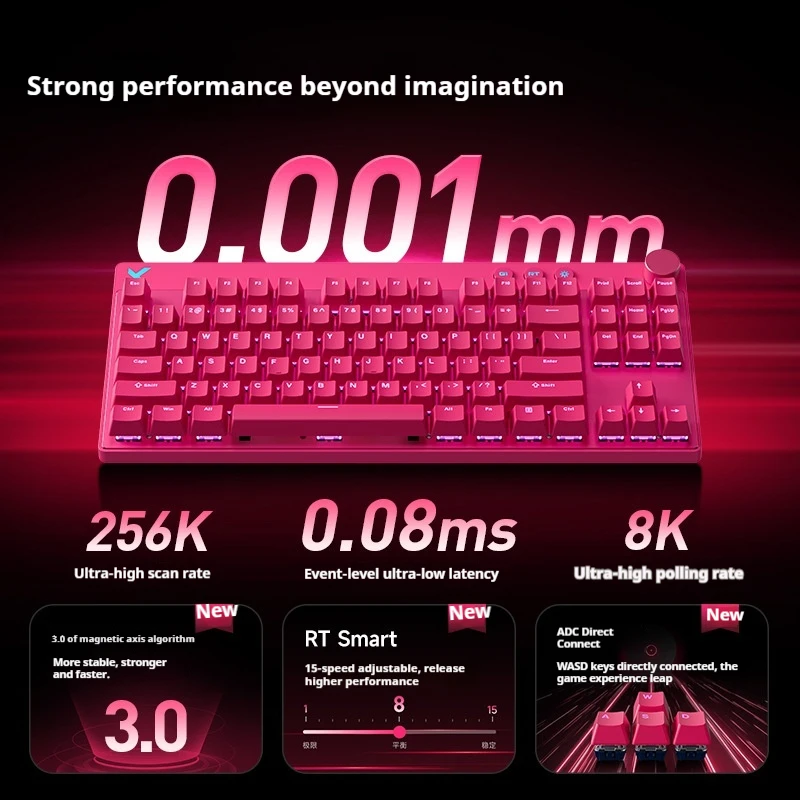 キーボード Mchose Mix87(Super Competitive)Black MCHOSE Mix 87 – Klawiatura gamingowa z magnetycznymi