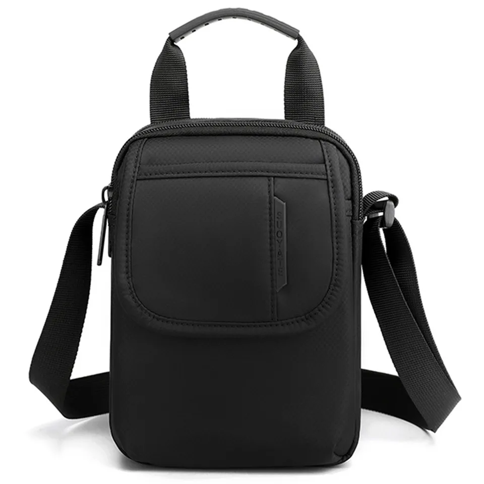 Multi-Packet Business Men Shoulder Bags Oxford Waterproof Business Travel Crossbody Bags Male Casual Handbag