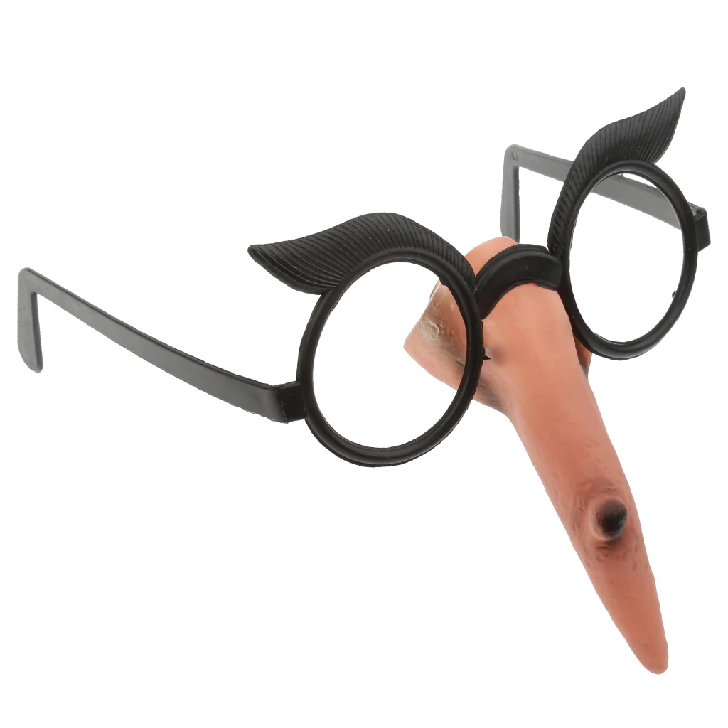 Halloween Theme Party Funny Witch Nose Glasses Frame Fancy Dress Trick Long Nose Prank Party Props Decor Kids Adults Toys