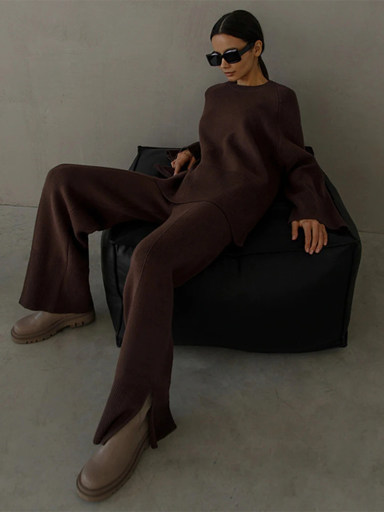 Brown suit