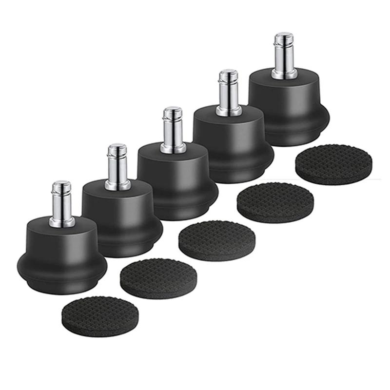 

10Pcs Bell Glides Replacement Office Chair Or Stool Swivel Caster Wheels To Fixed Stationary Castors