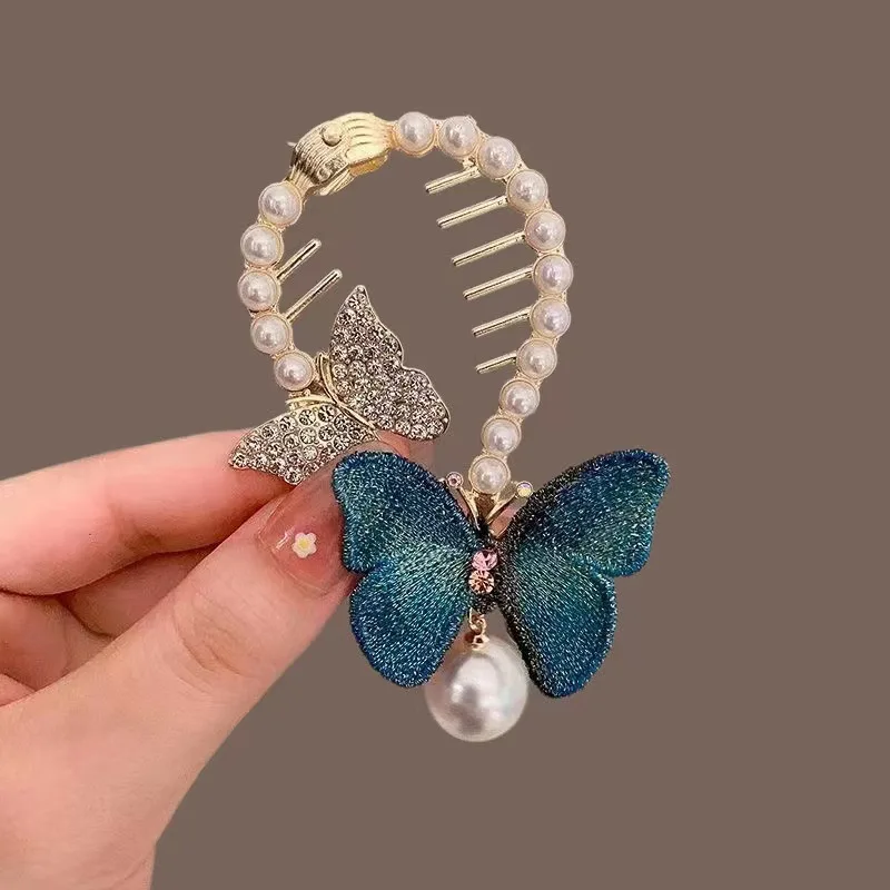Damen-Haarspange mit Quasten und Strasssteinen, exquisiter Glitzer-Maruko-Stirnband, Haarspange, 2025, Valentinstagsgeschenk für Freundin, Ehefrau – Detail 35