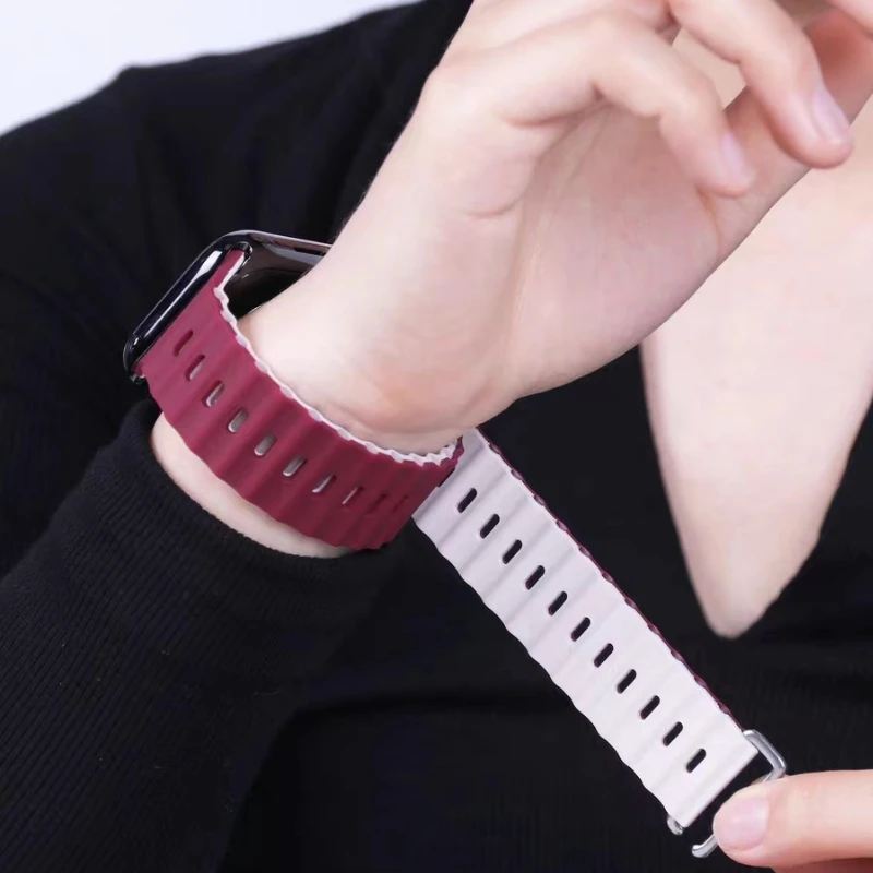 Breathable Silicone Strap for Smartwatch - Multiple Sizes
