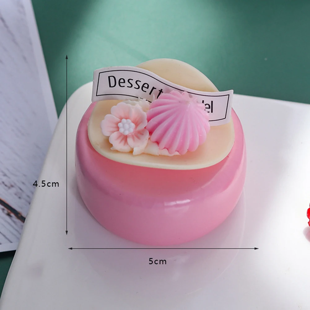 Artificial Fruit Cake Model Biscuit Fake Food Decoration Photography Props 1PC