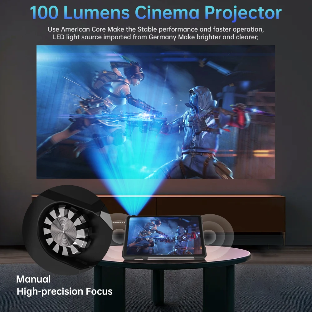 Unihertz 8849 TANK PAD E Rugged Tablet with Projector 21000mAh 120Hz IP68/IP69K 24GB 512GB 66W 10.95 inch Tablet Android 14 4G