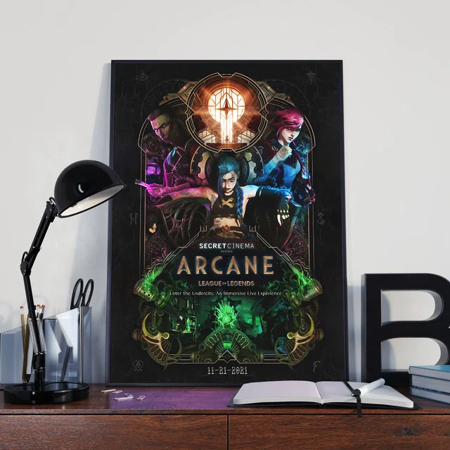 League of Legends Arcane Poster su tela per parete vari formati 4