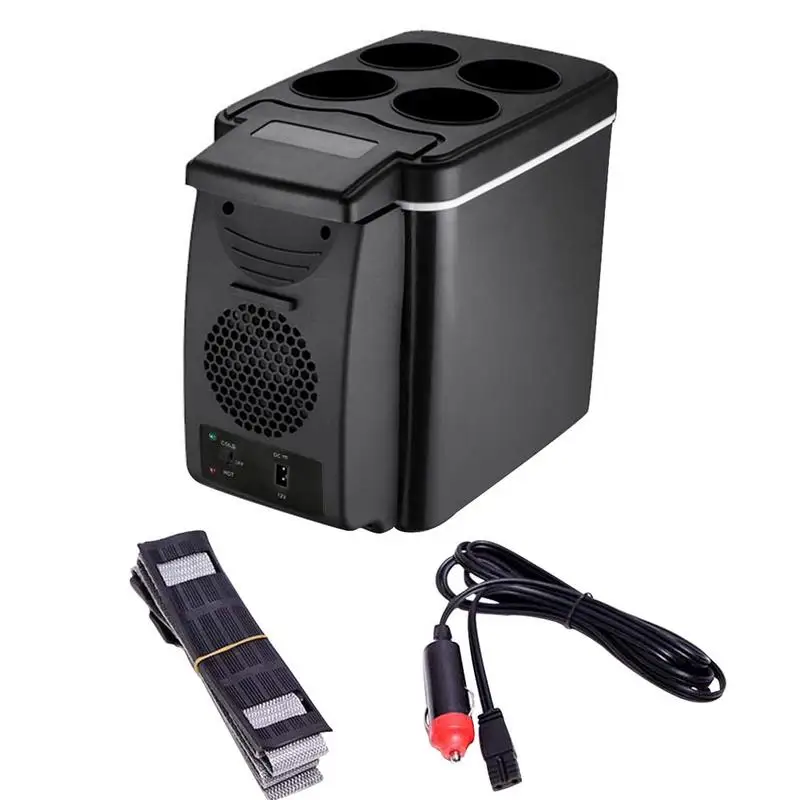 

Mini Car Fridge Automotive Insulated Cooler Box Container 6L Electric Portable Camping refrigerator car interior accessories