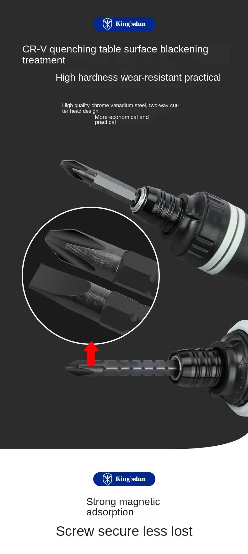 Description Picture 4 of itemMini Ratchet Bolt Driver Dual Purpose Screwdriver Slotted Phillips Laborsaving Weak Magnetic Screwdriver Retractable Repair Tool