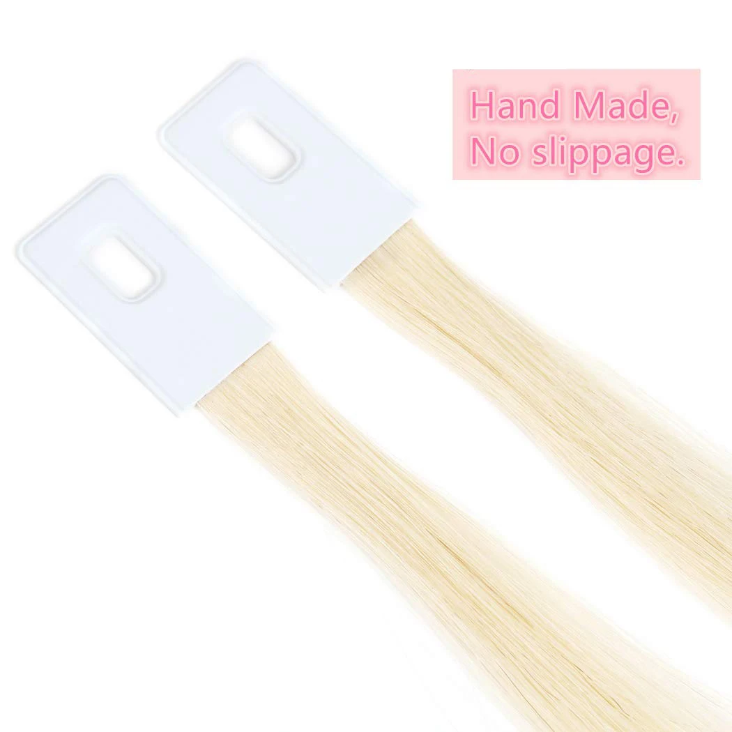 블랙 스타 실제 인모 7 ° 팔레트 테스트 가닥 견본, 보철 링 컬러 샘플 확장, 중국산, 팩 당 55g, 30 팩