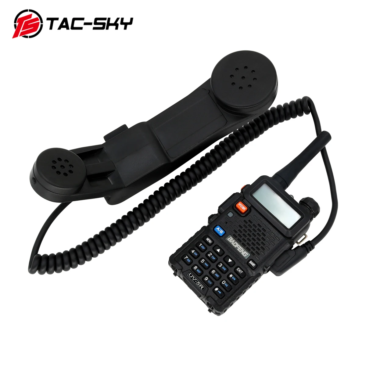 TAC-SKY PTT H250 PTT Walkie-Talkie Ptt 2-Pin K-Plug Hand-Held Speaker Microphone Microphone Can Also Be Worn.