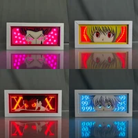Paper Cut Anime Led Light Box Hunter X Hunter Hisoka Lightbox for Bedroom Decor Nightlight Cool Birthday Gift Table Lamps HXH 1