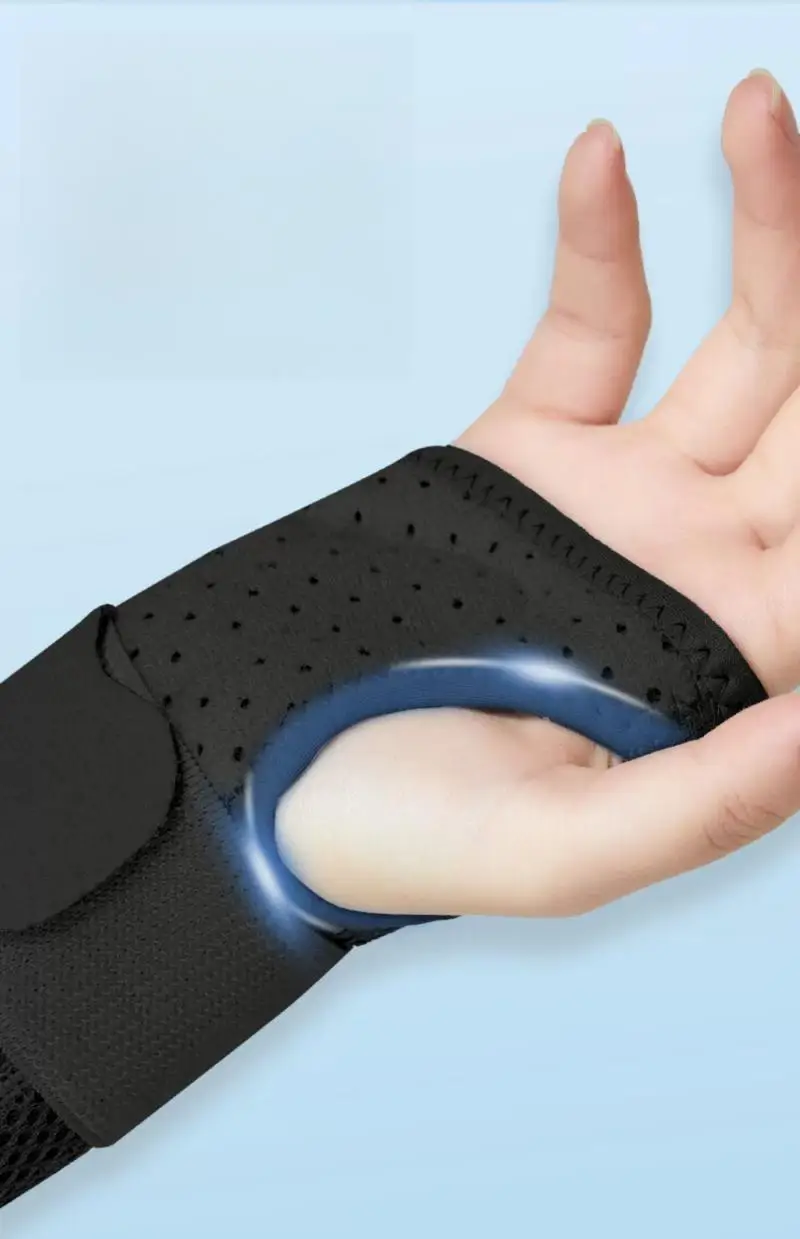 Orthopedic Carpal Tunnel Wristband Adjustable Wrist Support Splint Support Hand Brace with 2 Stays Breathable Wrist Protector