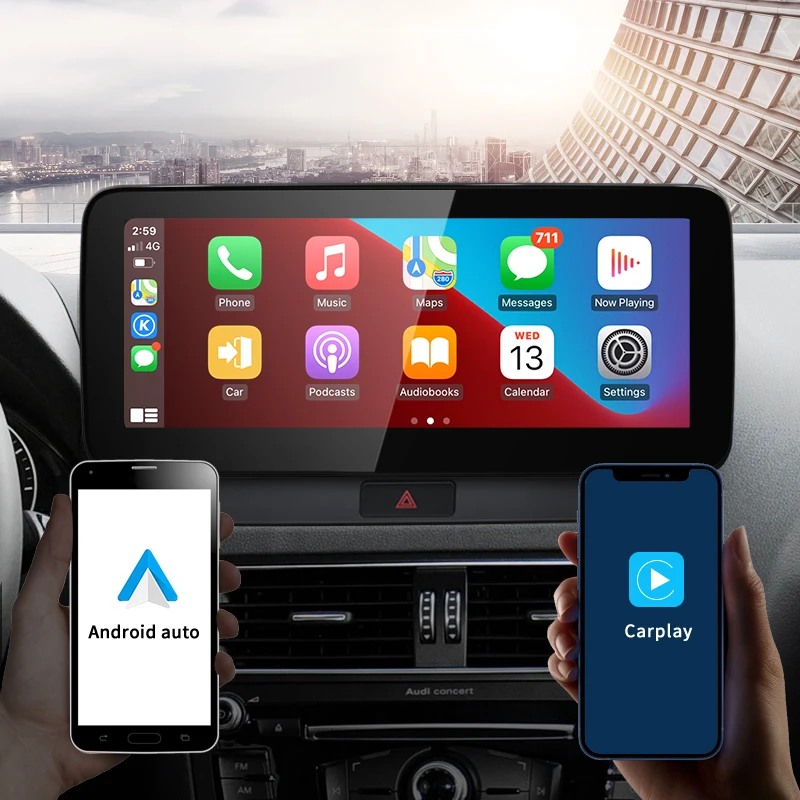 Reproductor de Video para Auto STWEI, Precio de Fábrica, 8G 64G Android 14, 12.3 Pulgadas, Carplay AUTO para AUDI 09-16 Q5, GPS, Navegación, Bluetooth, Radio Android 3