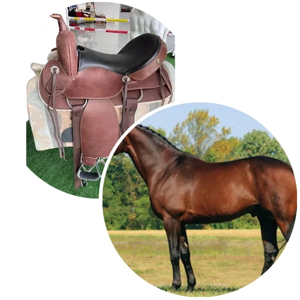 saddles for horses Synthetic Cover Leather Horse Saddles Pad for sale