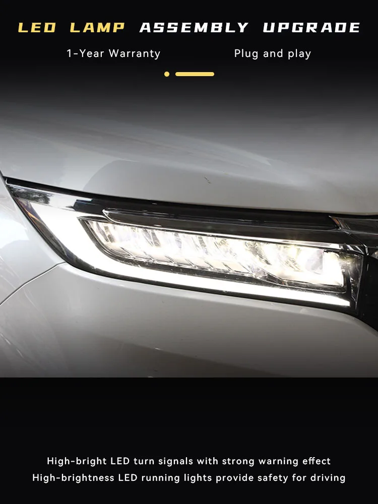 Honda Avancier 2017-2023 용 헤드라이트, 업그레이드 패션 LED 어셈블리, 슈퍼 브라이트 전구, 다이내믹 프론트 램프 액세서리, 신제품