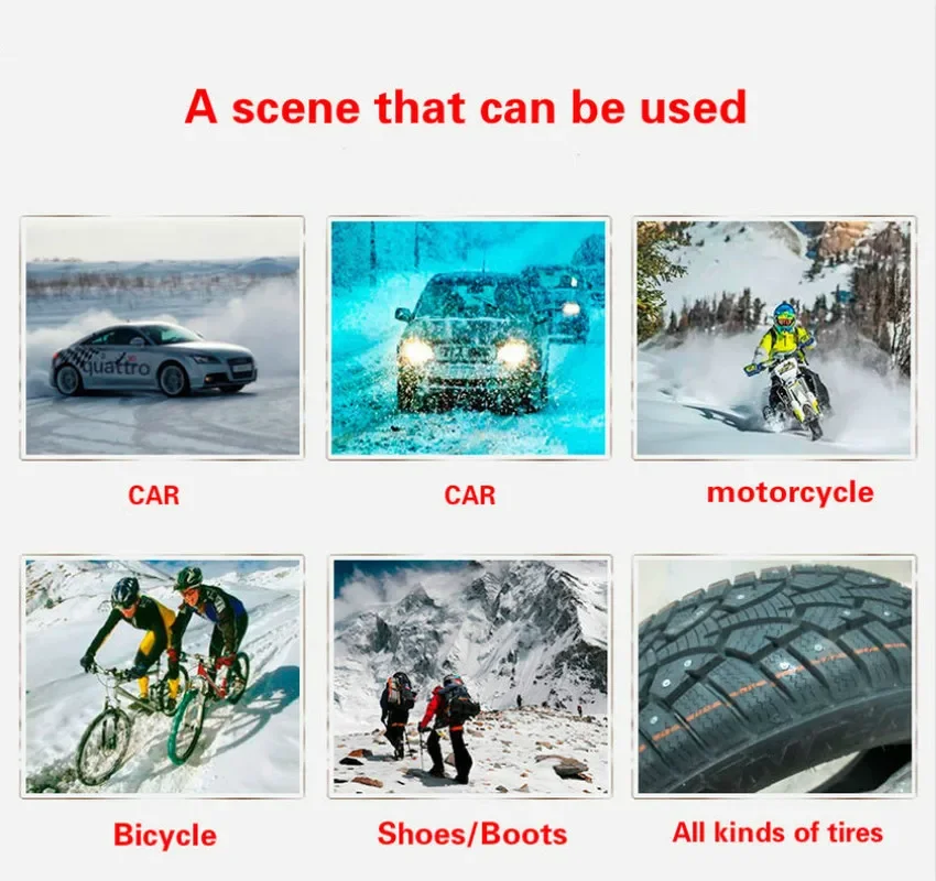 Steel Wheel Tyre Stud Screws Snow Tire Spikes for Car Auto SUV ATV Snow Nail Anti-Slip Screws 50/100PCS 12mm/15mm/0.59"