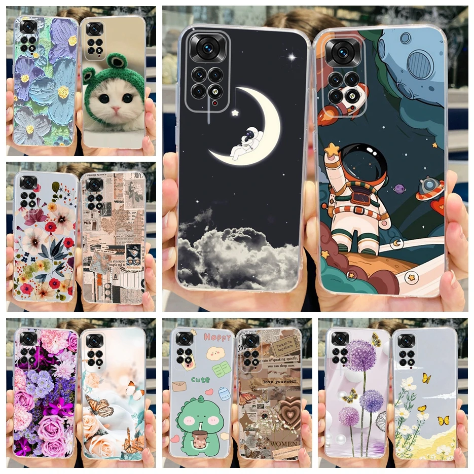 Per Xiaomi Redmi Note 11 Pro 5G Case Redmi Note 11S 5G Cute Painted Cover Custodia Morbida In Tpu Per Redmi Note 11 Note11 5G Bumper