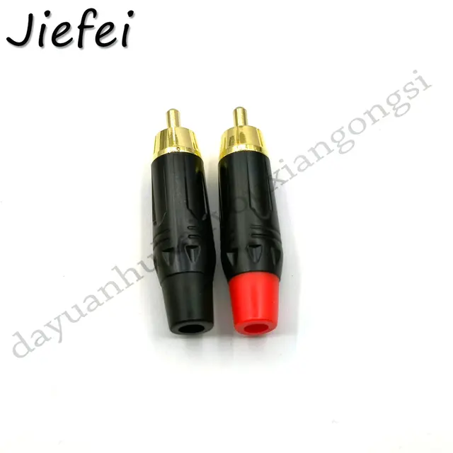 4x REAN Neutrik NYS-373-0 NYS-373-2 Cinchstecker Vergoldet RCA Cinch Paar NYS373