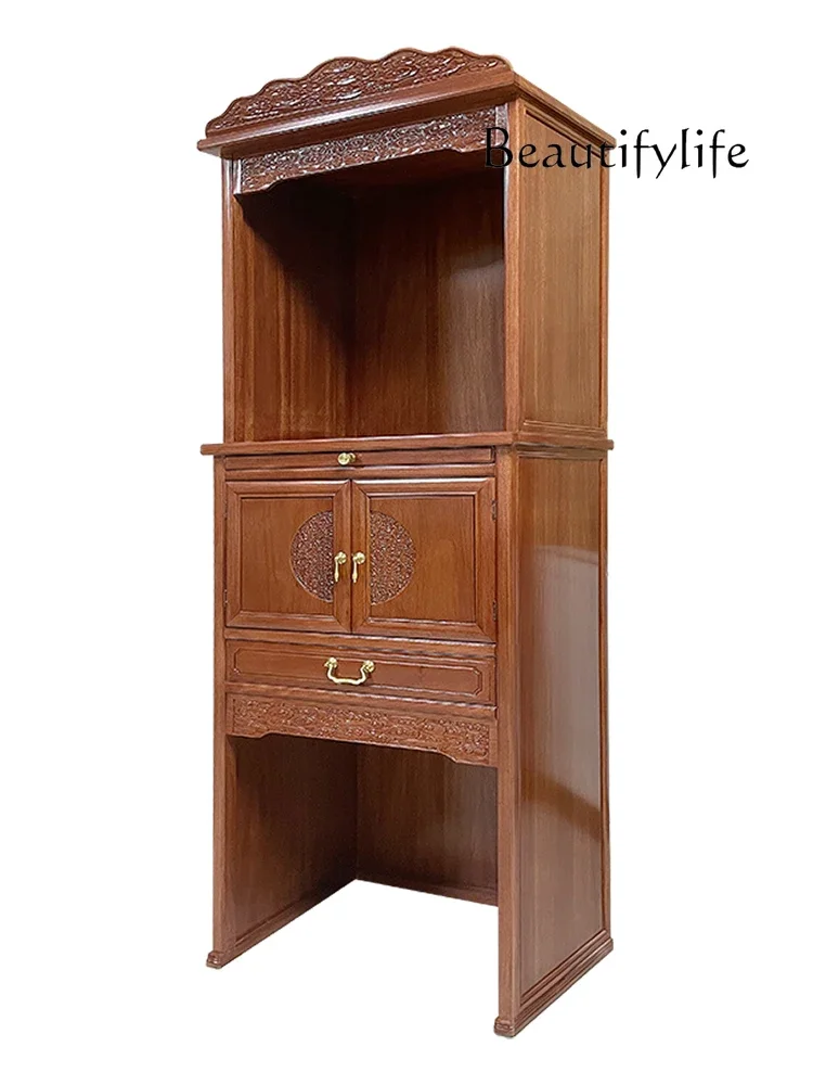 

Шкаф бога богатства из массива дерева, алтарь, алтарь, шкаф для одежды, китайский Guanyin поклонение Будде, шкаф